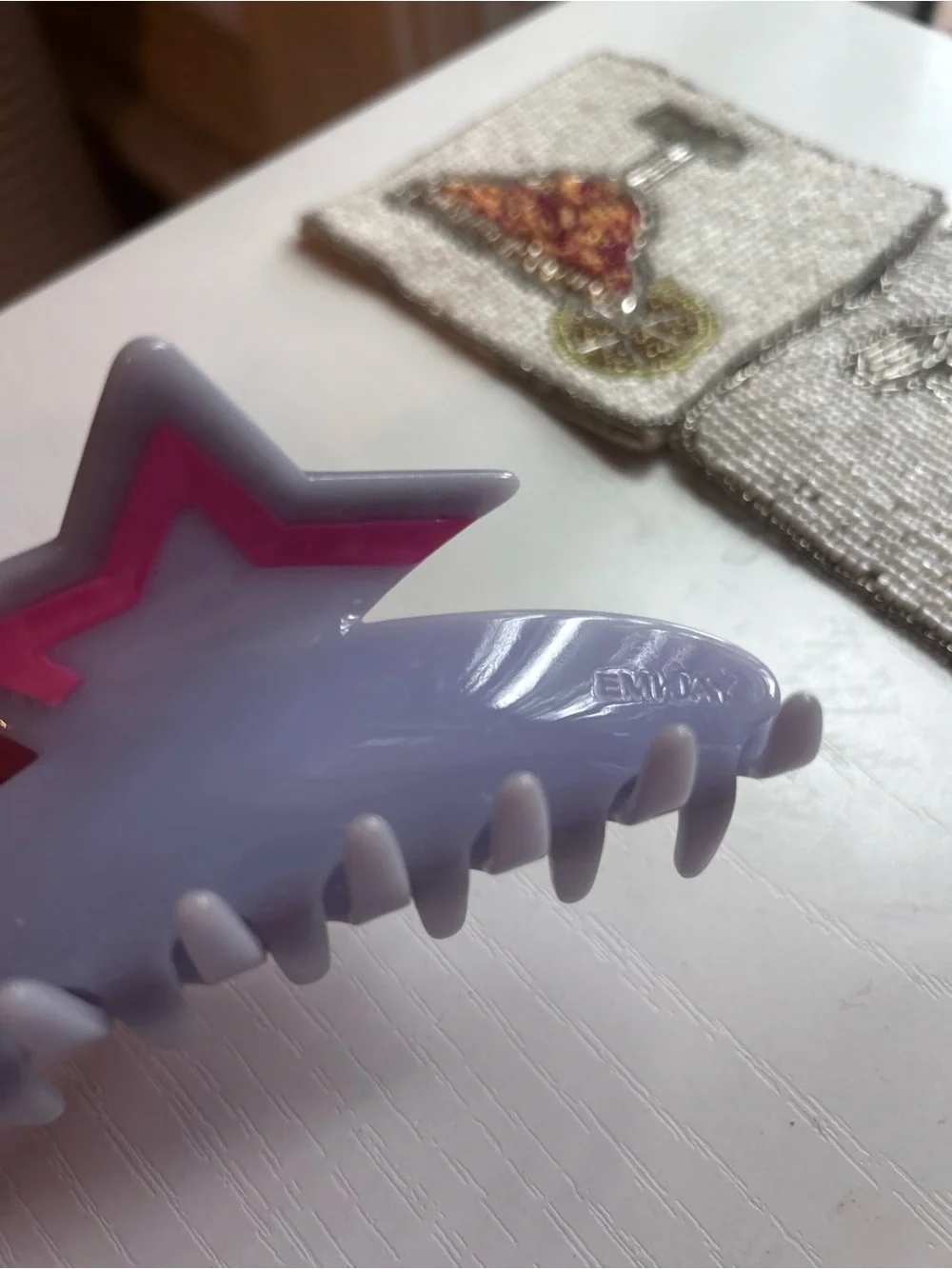 RARE Emi Jay Ice Princess Big Effing Clip in Sweet Cloud